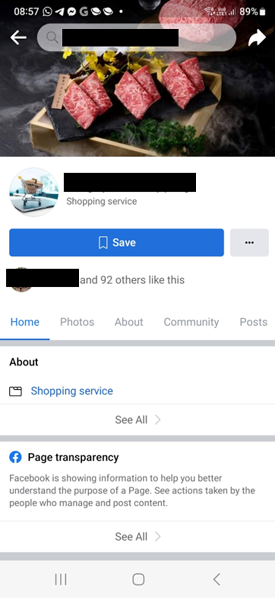 Police Advisory On Scams Involving Sale Of Food Items