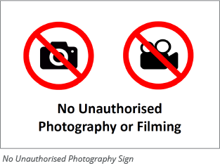 No Photo Sign