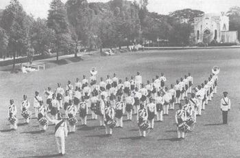 1963 The Band on the grounds of the Police Academy Thompson Road