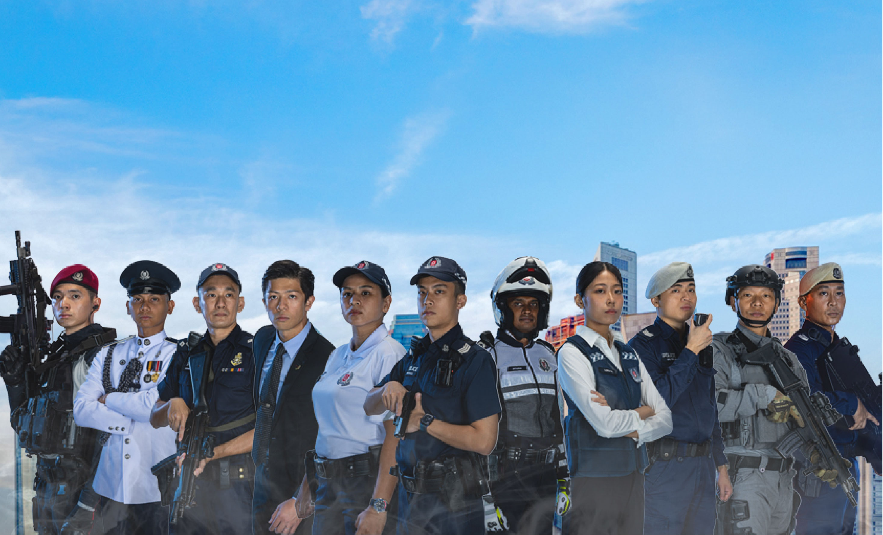 Police Day 2026 collage banner of SPF officers