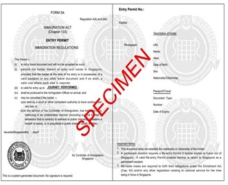 Identification Document Entry Permit and Passport