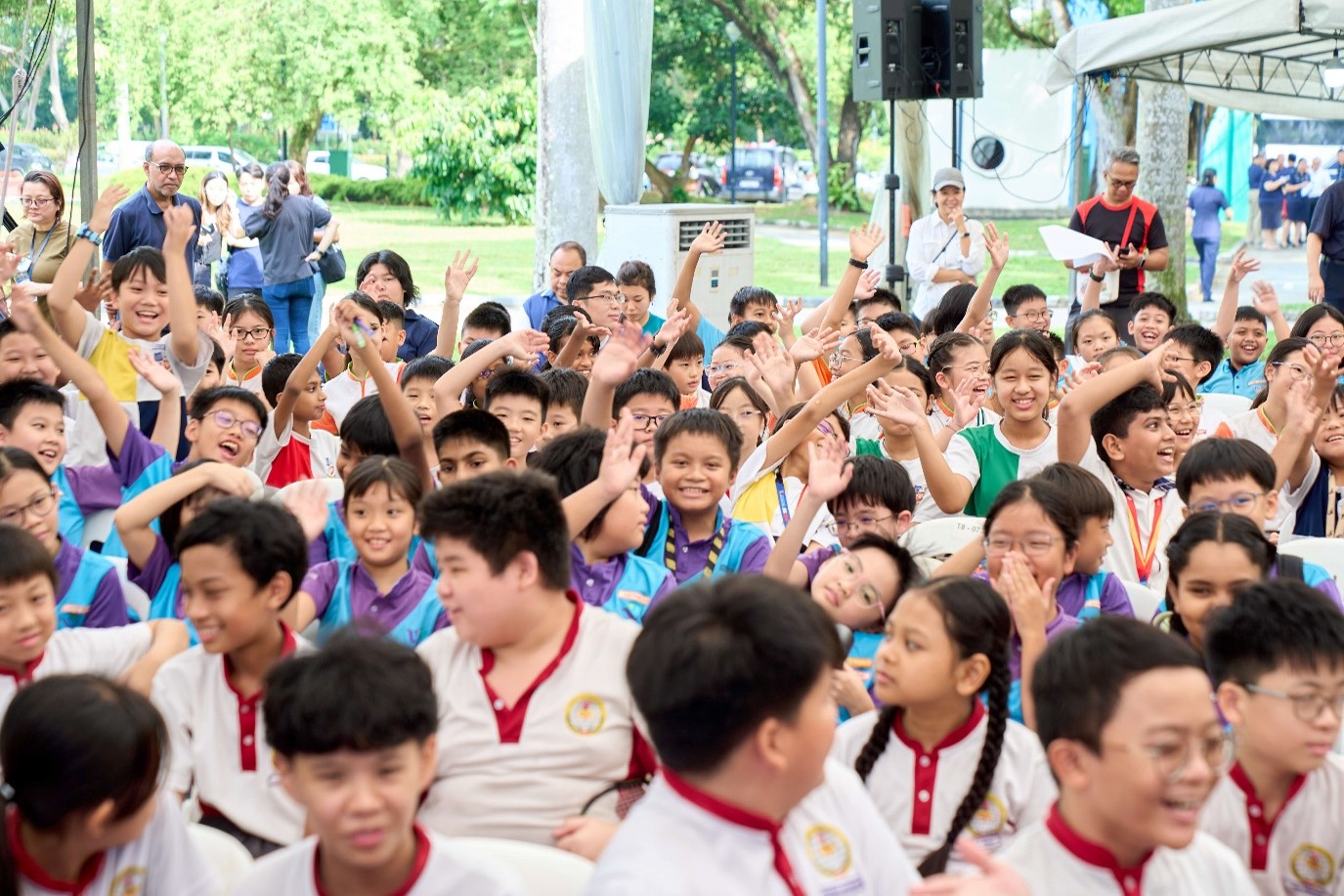 Students at the Singapore Traffic Games