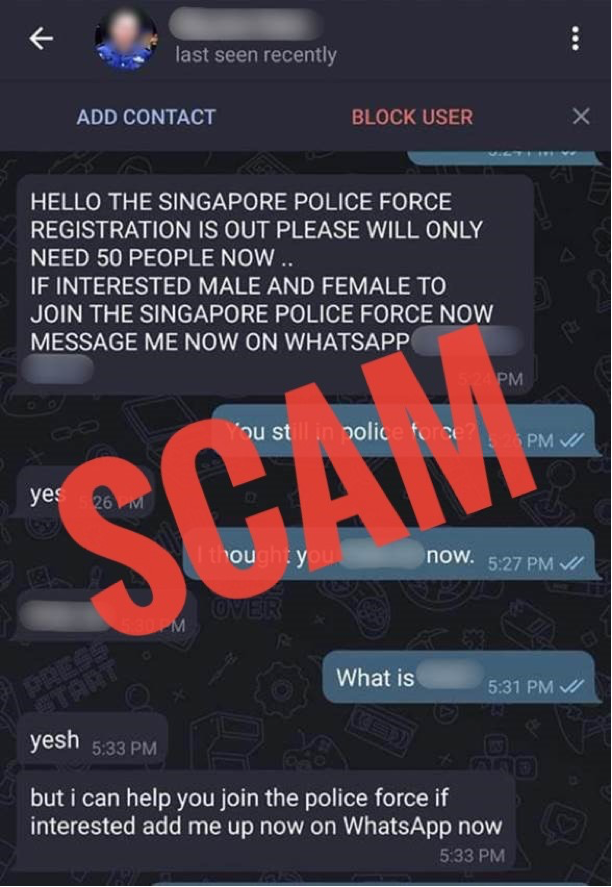 Image of Scam Message