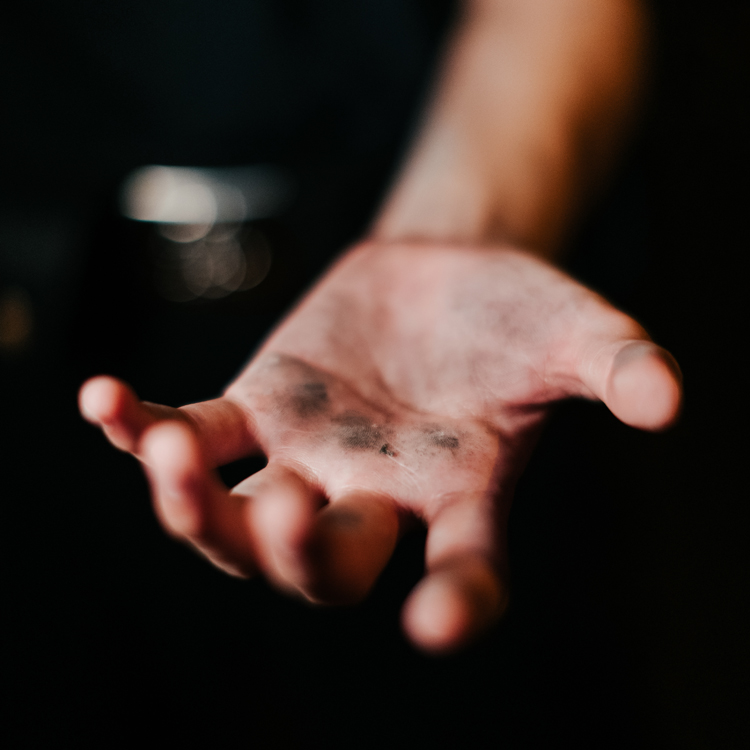 police officer reaching out his hand to help victim