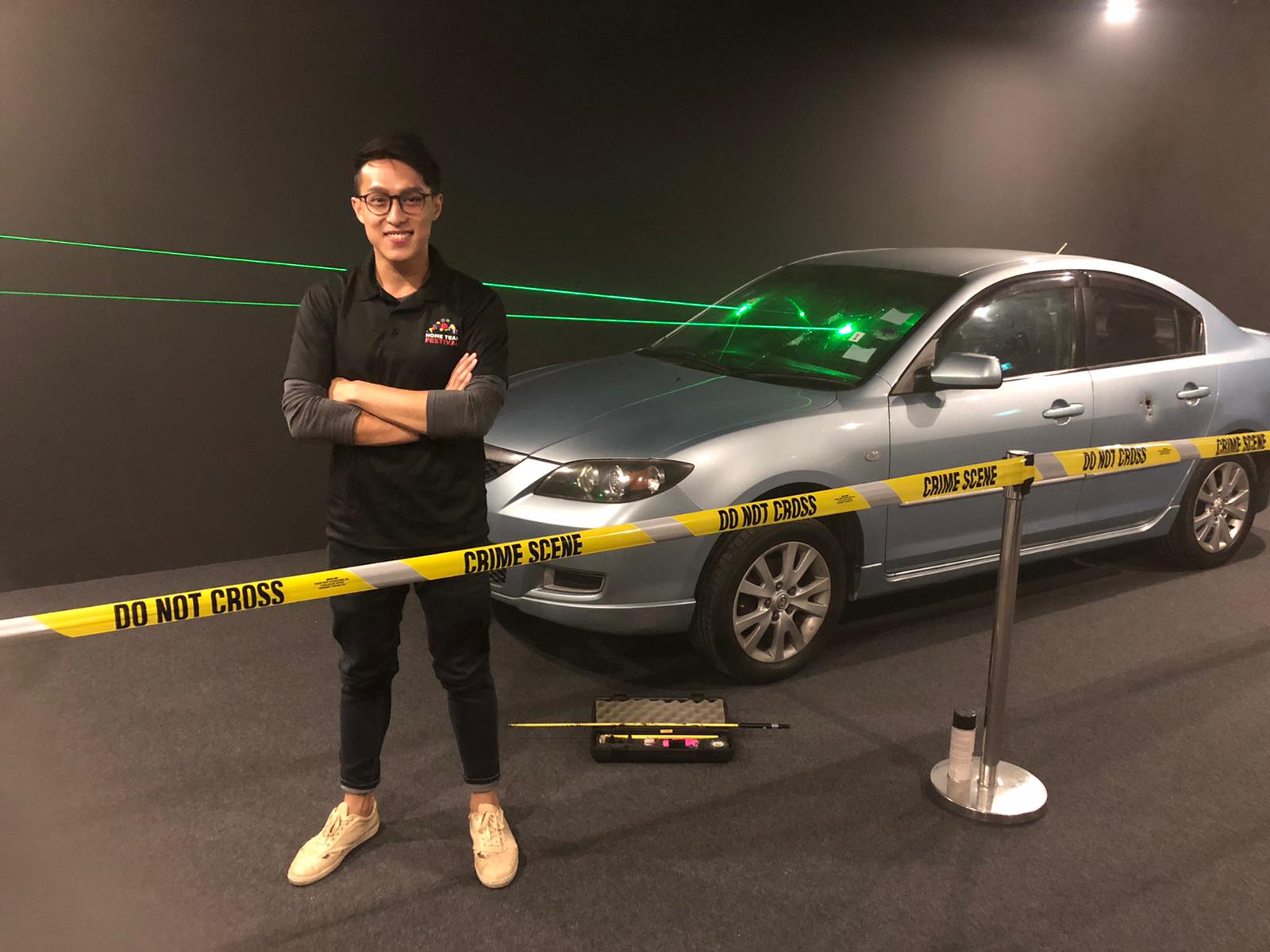 IO Benjamin when he was a Crime Scene Specialist