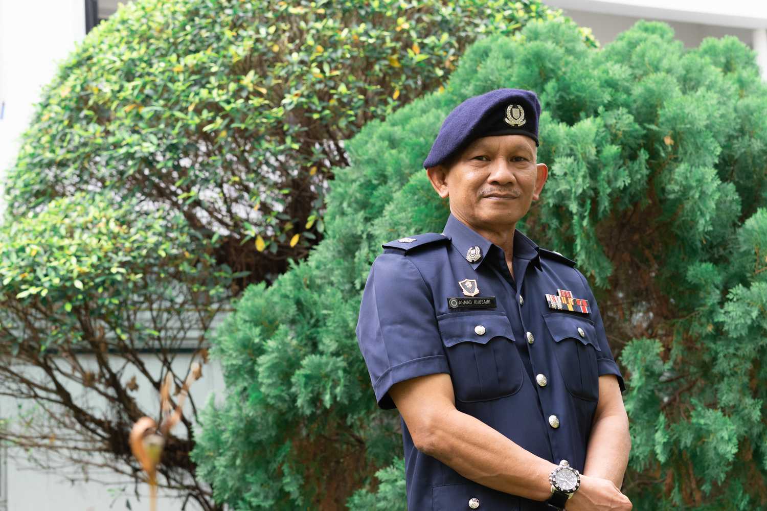 ASP Ahmad Khusairi Bin Juraimi is a 40-year veteran Police officer and is currently based at Bedok Police Division. PHOTO: Roger Yue III