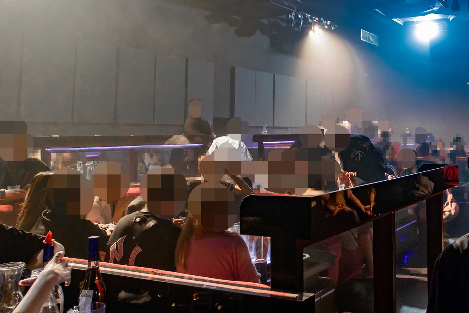 party goers at the club