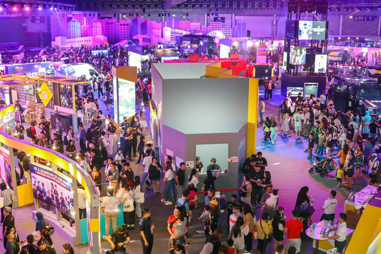 an aerial view of the home festival 2023 showing many people