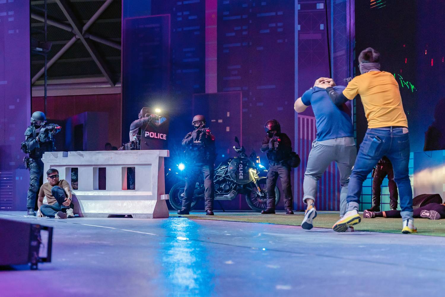 a show ongoing on stage at the home team festival 