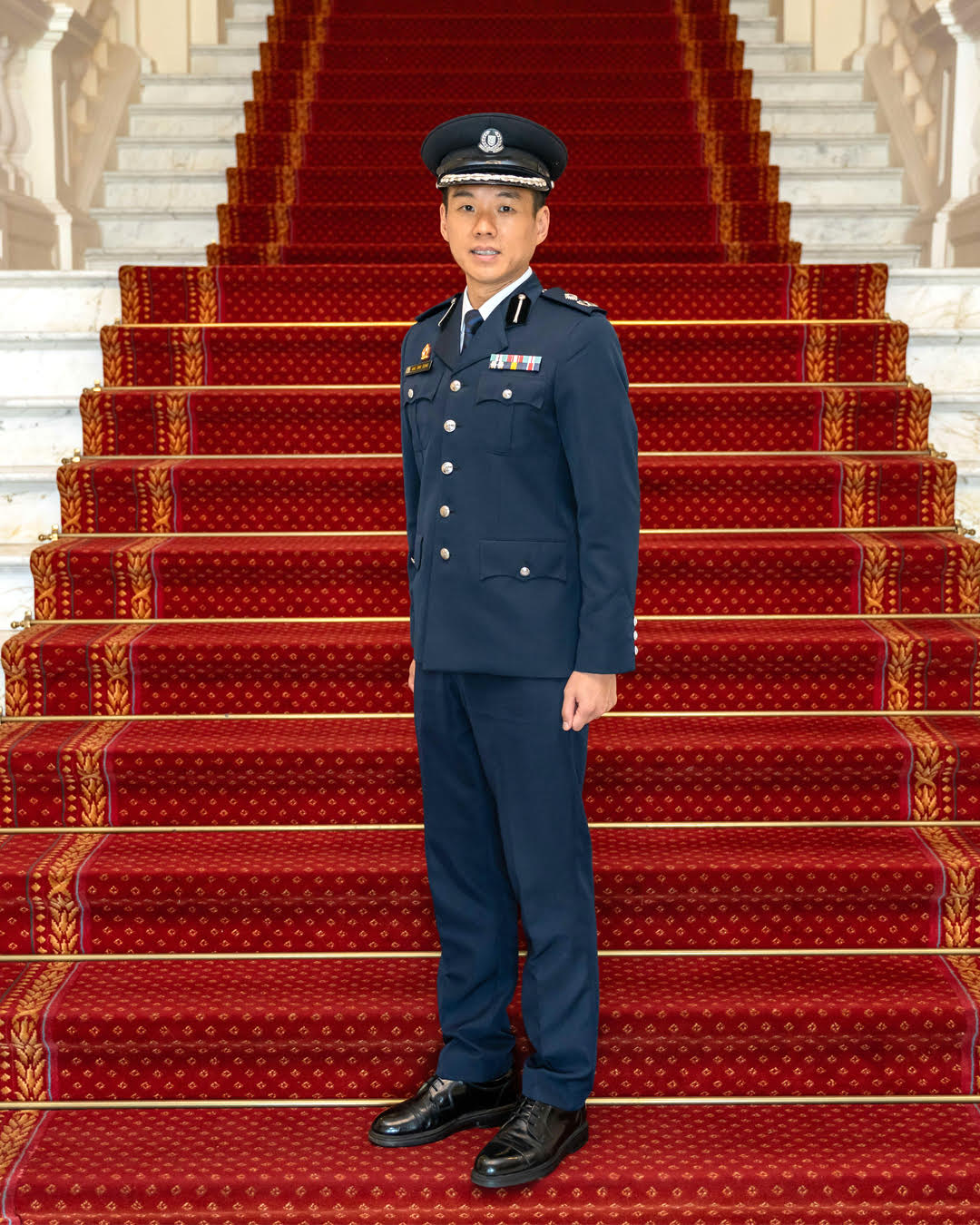 Upholding the decorum and prestige of the Office of the President: AC Ang Eng Seng, Commander of Woodlands Police Division, has served in the HADC corps for over 10 years. PHOTO: Ryan Quek