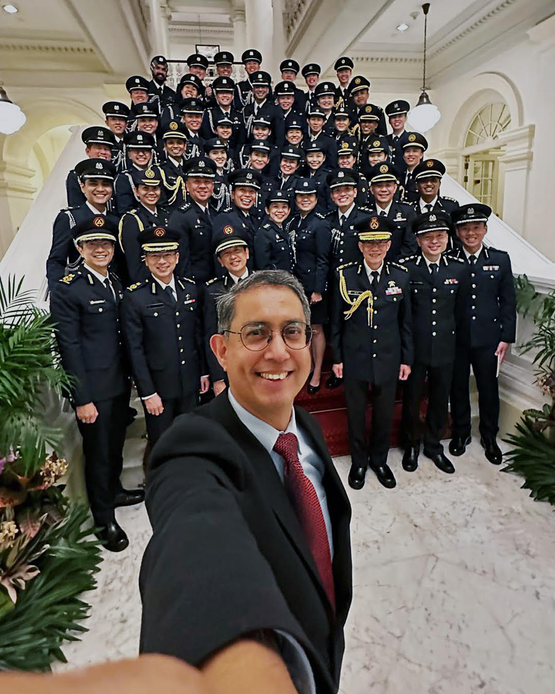 Serving with purpose: Our Police HADCs and ADCs with Associate Professor DMuhammad Faishal Ibrahim, Minister of State, Ministry of Home Affairs & Ministry of National Development. PHOTO: MOS Dr Muhammad Faishal Ibrahim