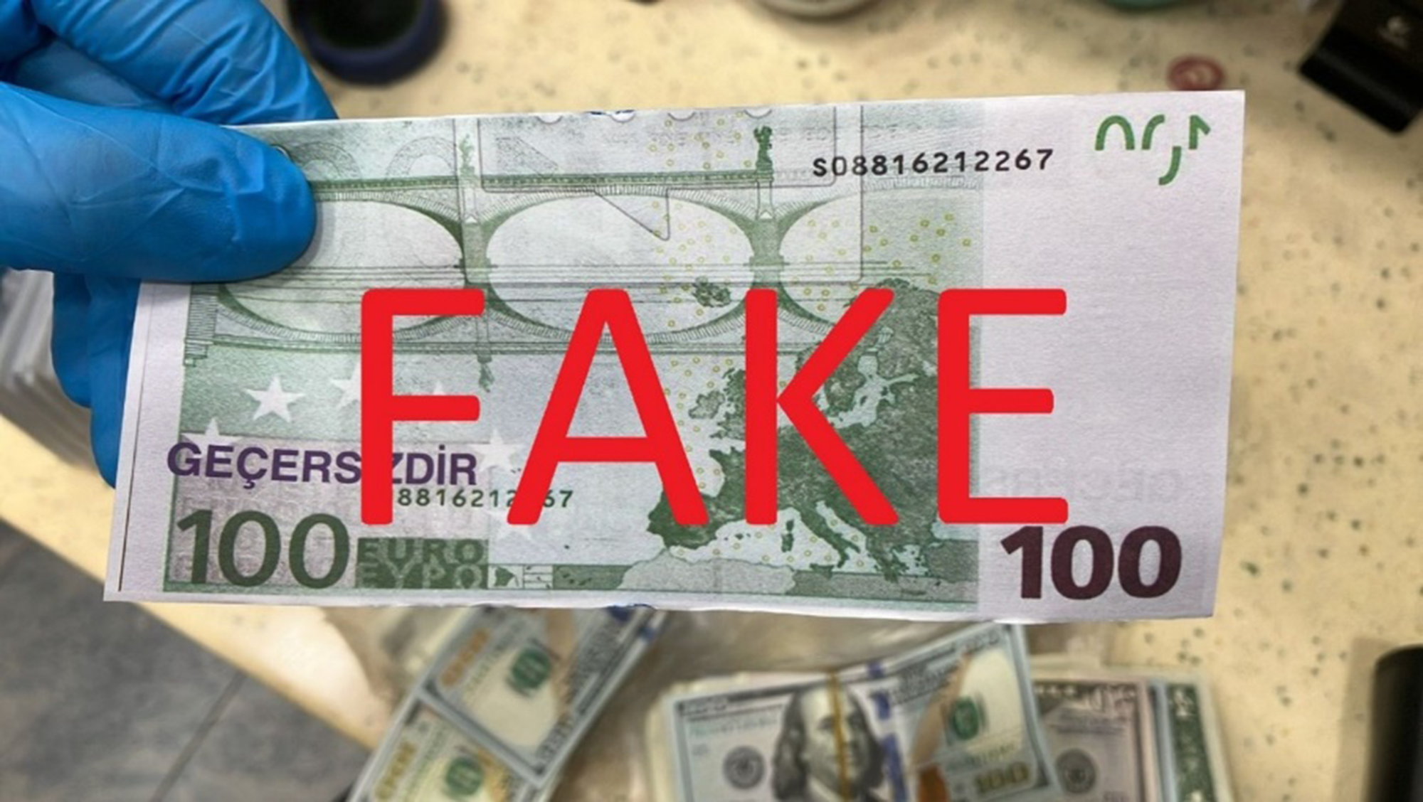 A fake Euro bill. PHOTOS: SPF