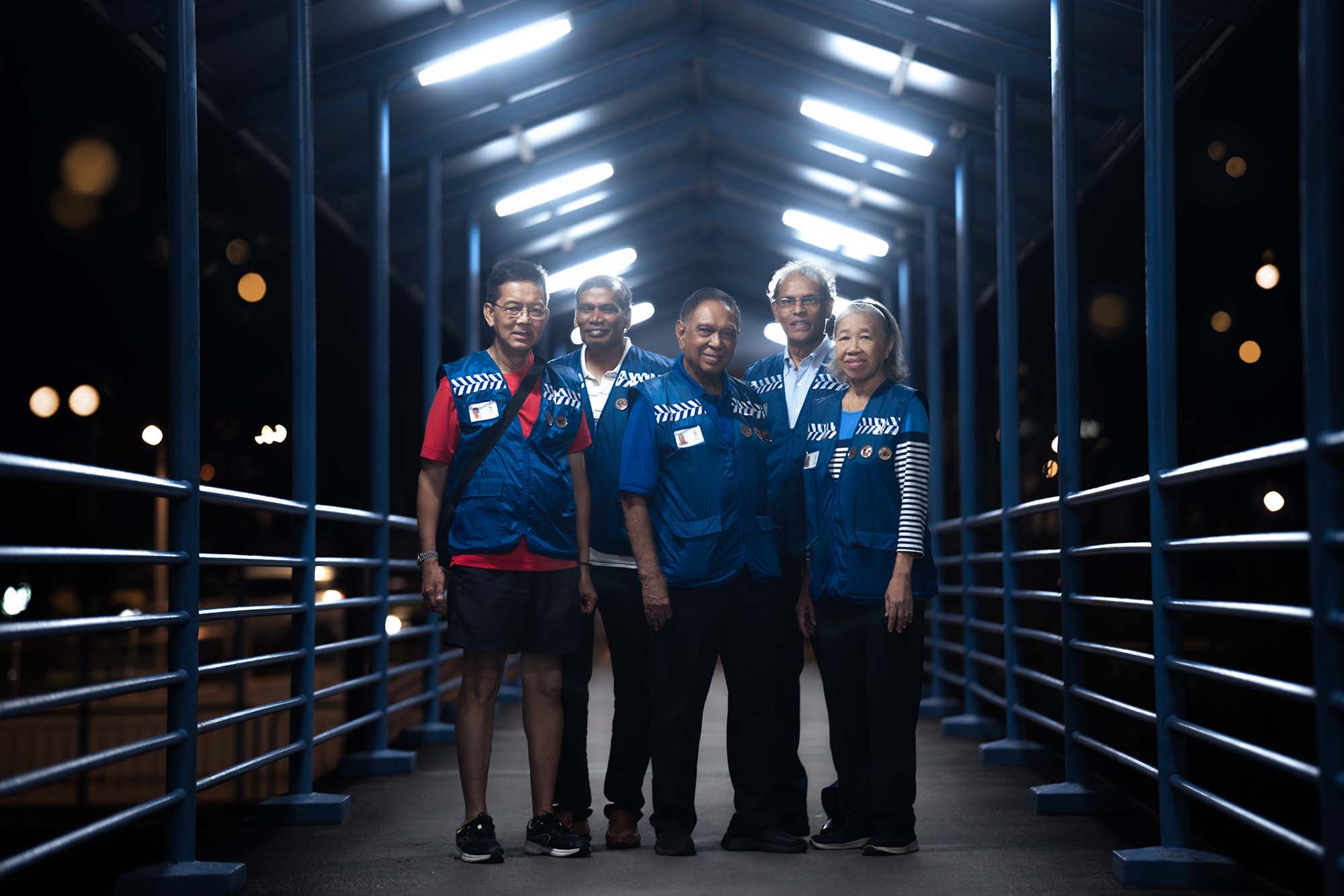 A sense of purpose motivates COP volunteers (from left) Mr Garcia Ricarldo, Mr Arron Inbaraj, Mr Jita Singh, Mr Joseph Thomas and Ms Misnah Nawi.