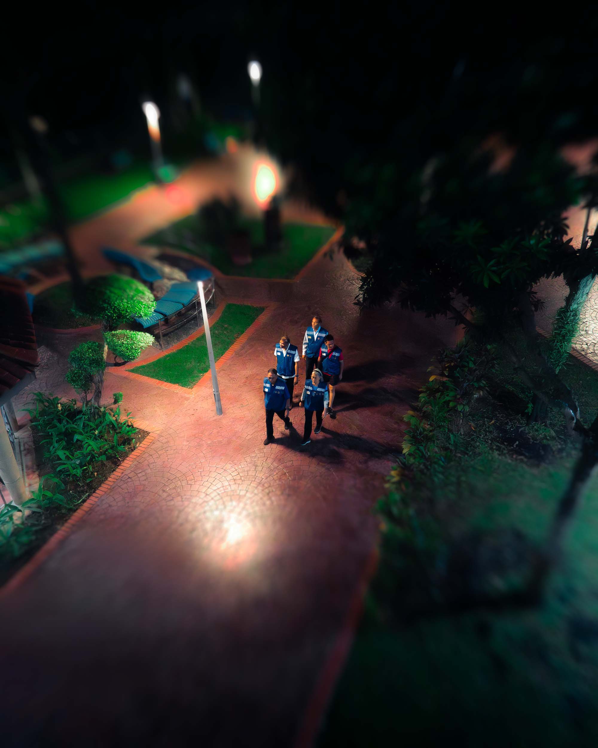 Mr Jita and his team patrols along Ah Hood Road from 7:30pm to 9:30pm.