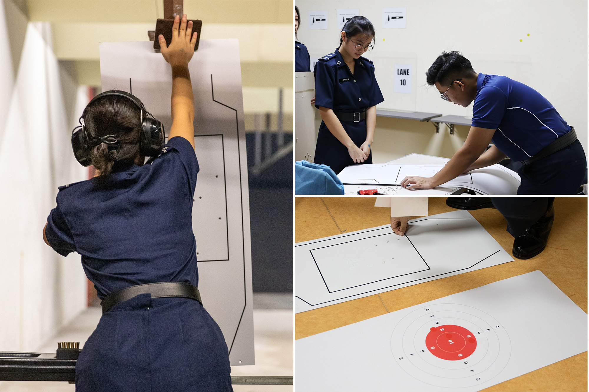 Competitors anxiously await for their scores in the scoring room as the judges calculate their points.