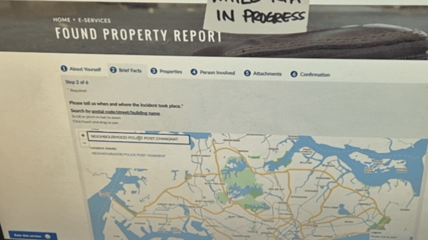 rpa of robot auto filling information for the found property report