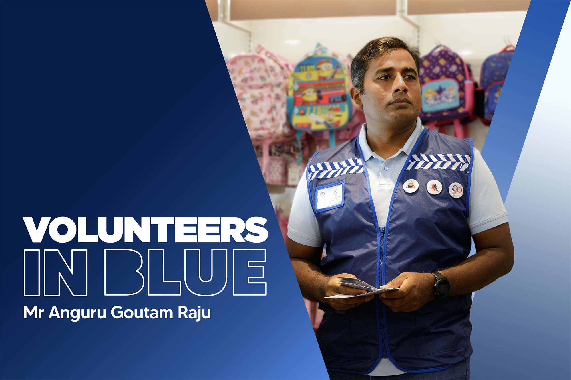 Volunteers in Blue: Mr Anguru Goutam Raju