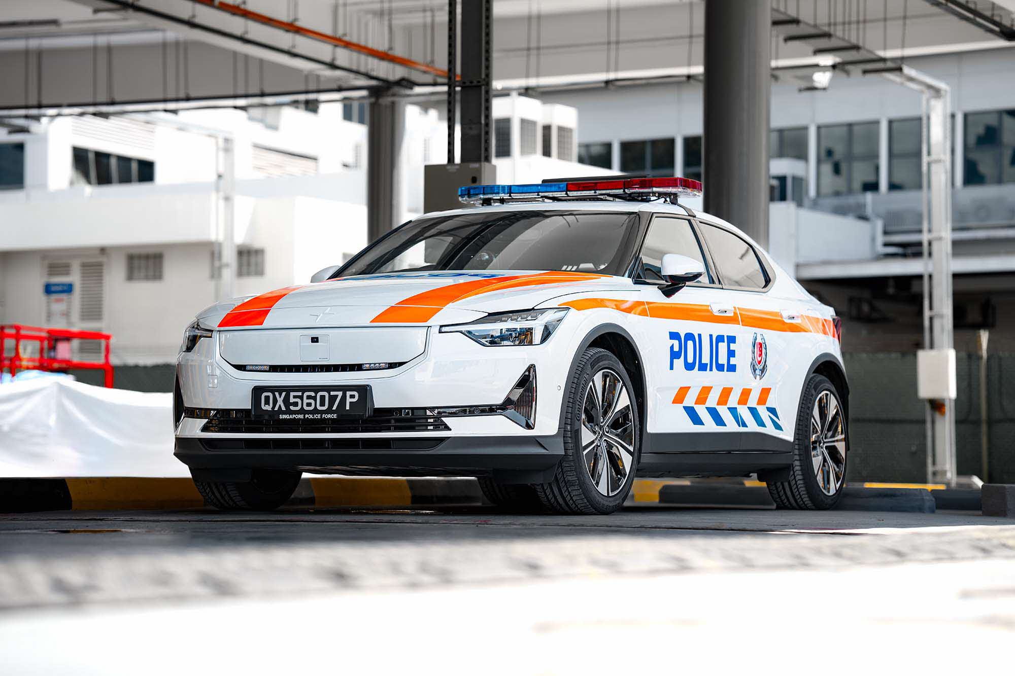 A shot of the new TP car at the TP base.