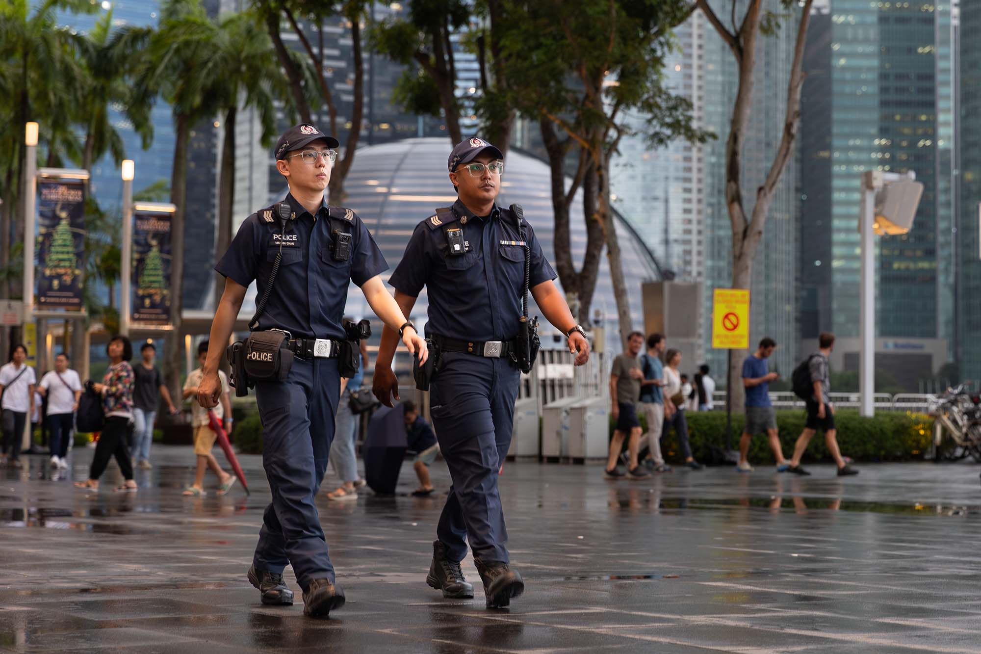 Police Life 012026 Lights Fireworks and Officers Securing the Marina Bay Singapore Countdown 2026 02