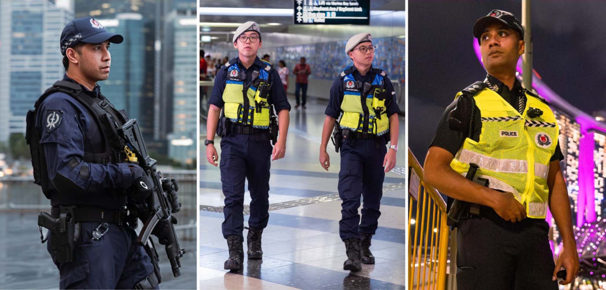 Police Life 012026 Lights Fireworks and Officers Securing the Marina Bay Singapore Countdown 2026 03
