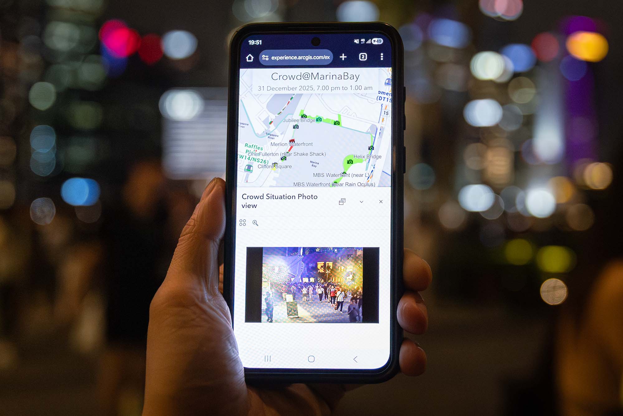Police Life 012026 Lights Fireworks and Officers Securing the Marina Bay Singapore Countdown 2026 06