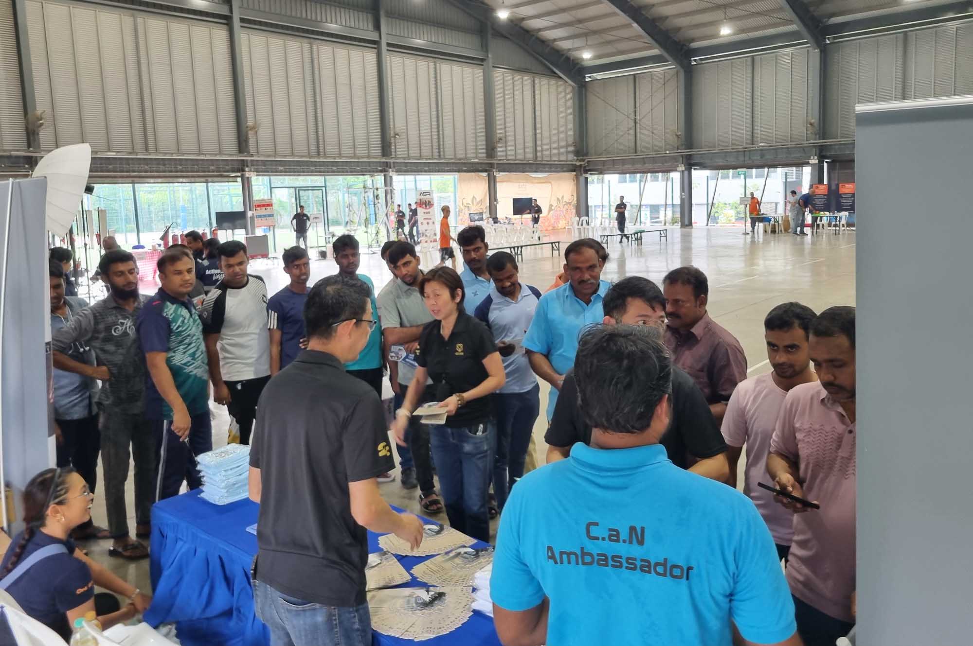 C.a.N Ambassadors doing an engagement session at Kranji Recreation Centre in December 2024 