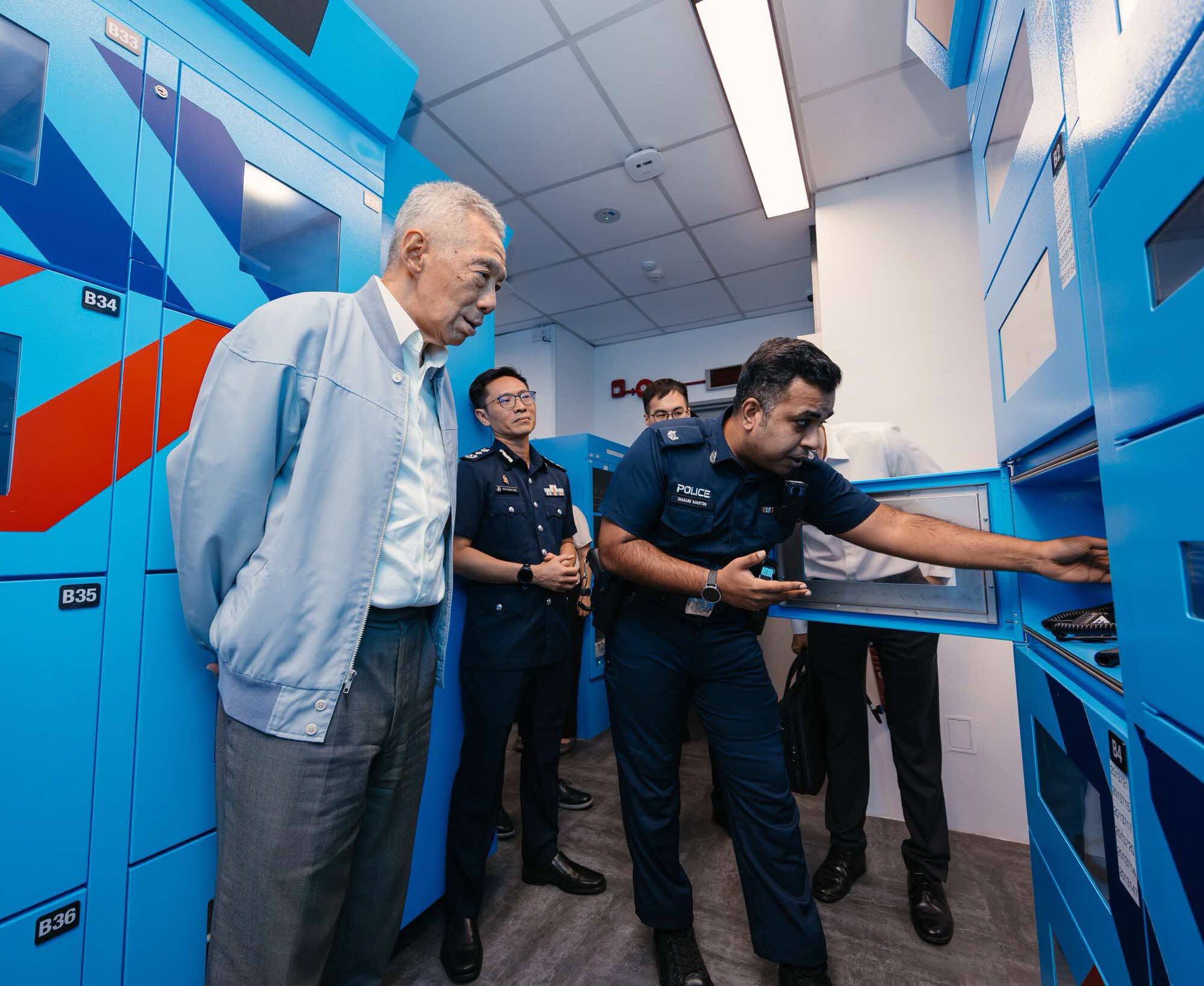 SM Lee looking at the AES. 