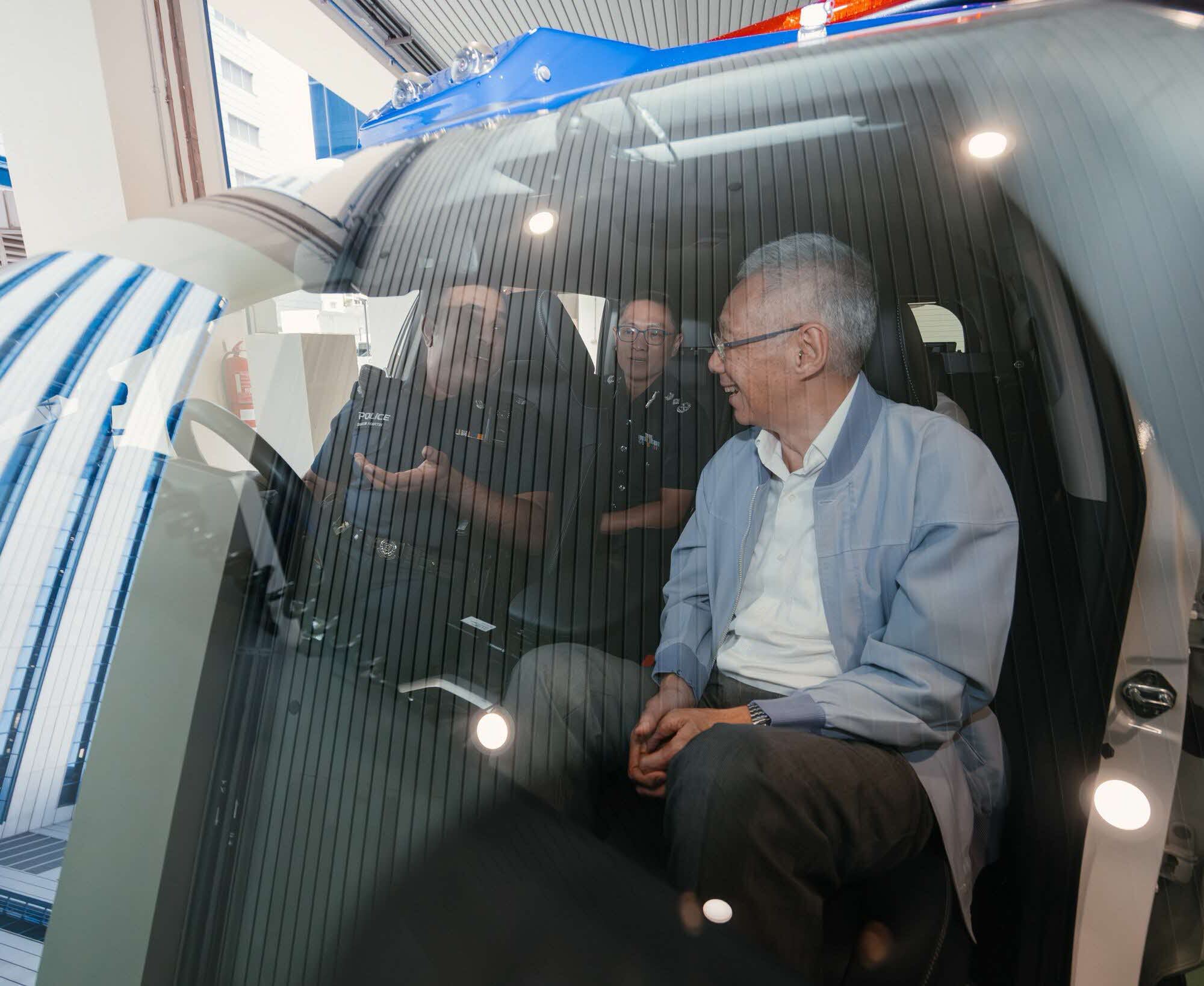 PM Lee inside the NGFRC. 