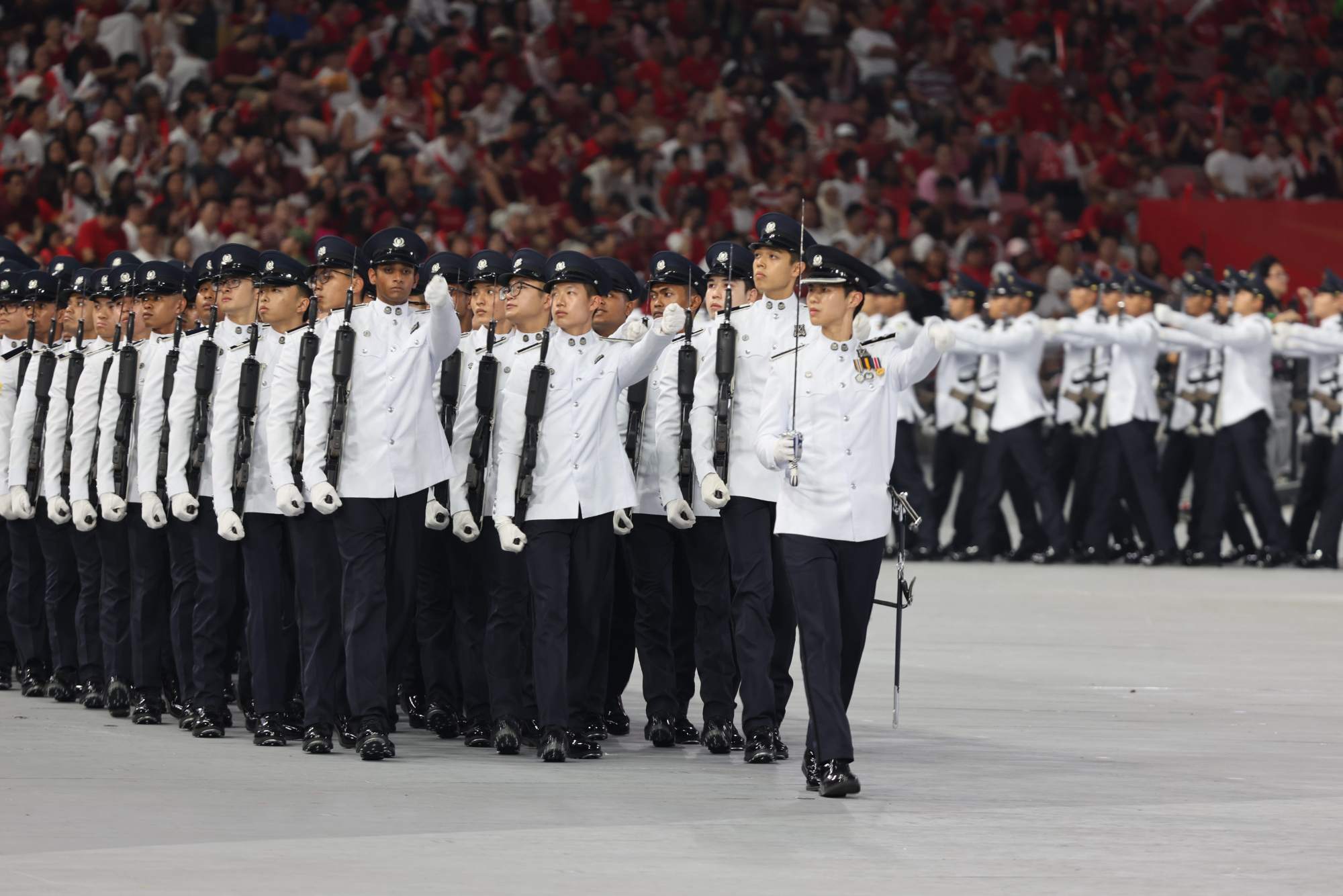 The Band performed with a practised flourish. 