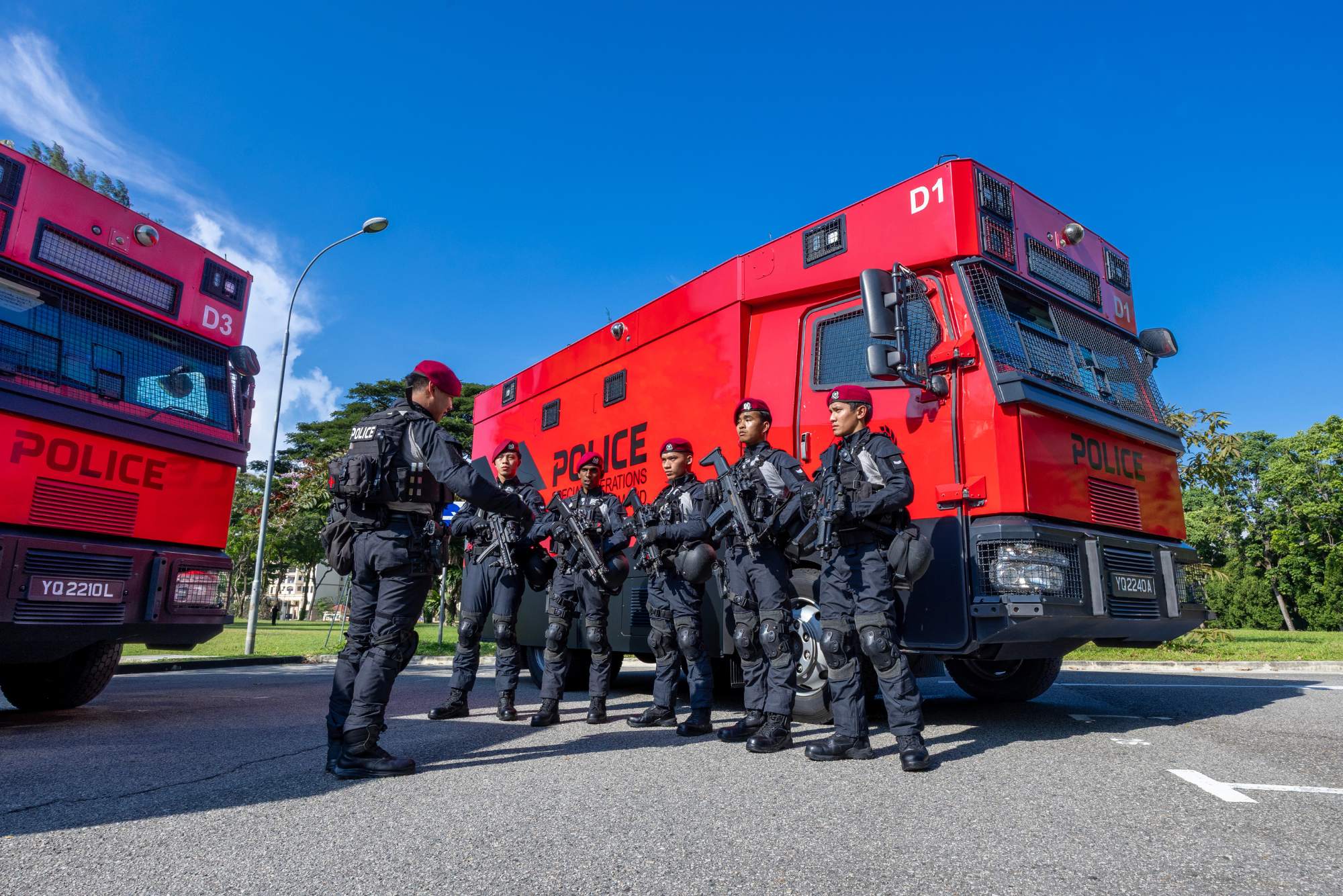 The Special Operations Command was also deployed to ensure public safety. 