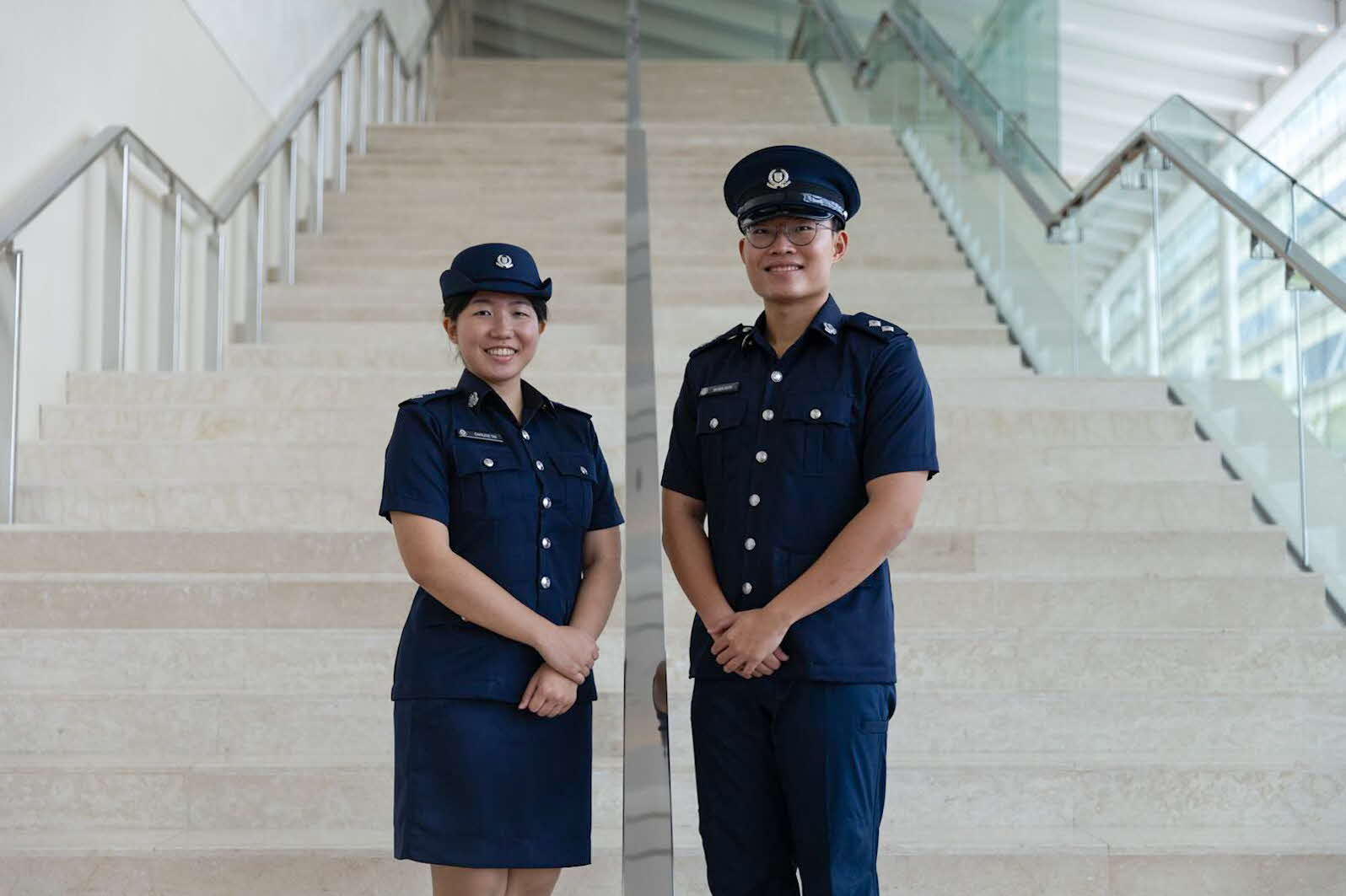 Raynen with Charlene Tan, the SPF’s first female President's Scholar.