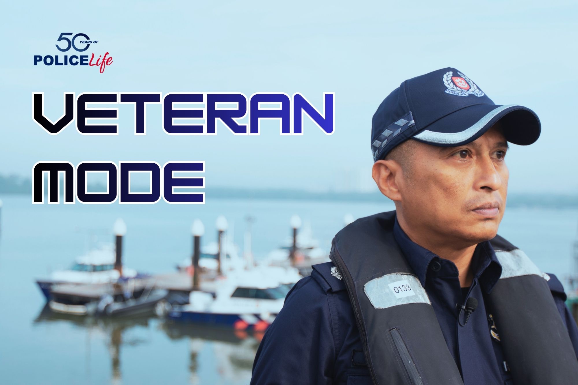 ASP Mohd Idzwan standing by the dock. 