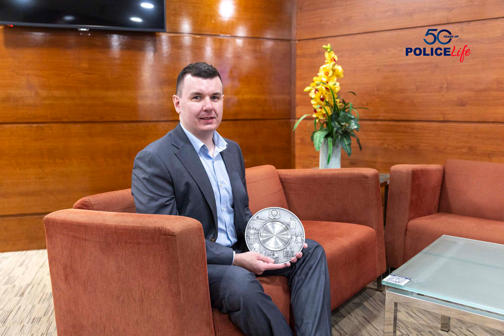 Mr Walden with his Public Spiritedness Award. PHOTOS: Sean Mok