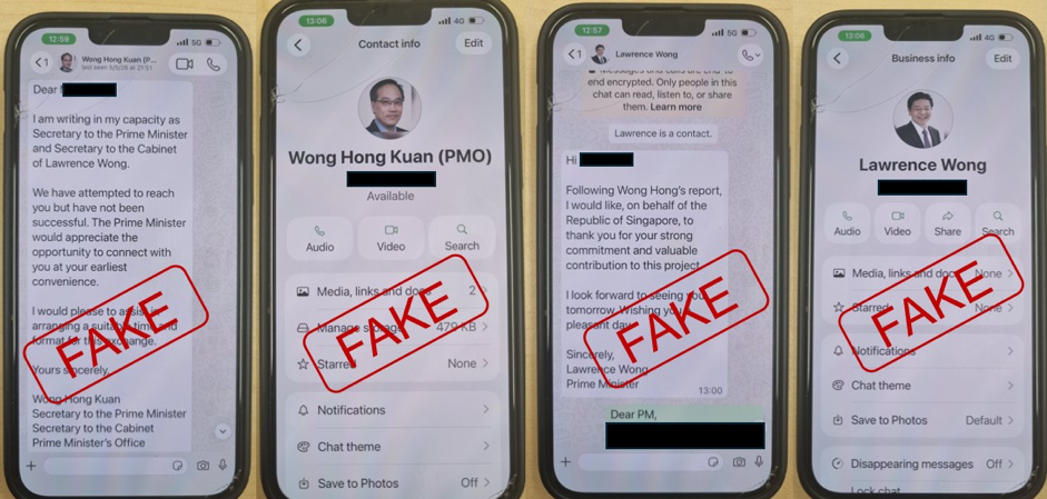Annex A – Screenshots of WhatsApp Conversation Between Scammers and Victim