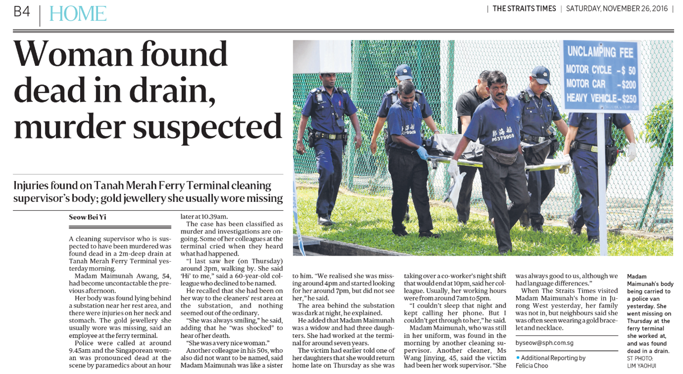 Crime Files Tanah Merah Ferry Terminal Murder_1