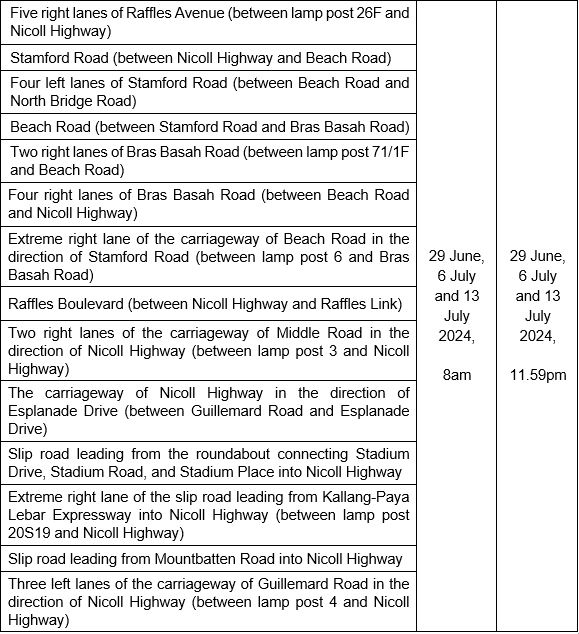 SPF Traffic Arrangements For National Day Parade 2024 National Education Shows 1, 2 And 3