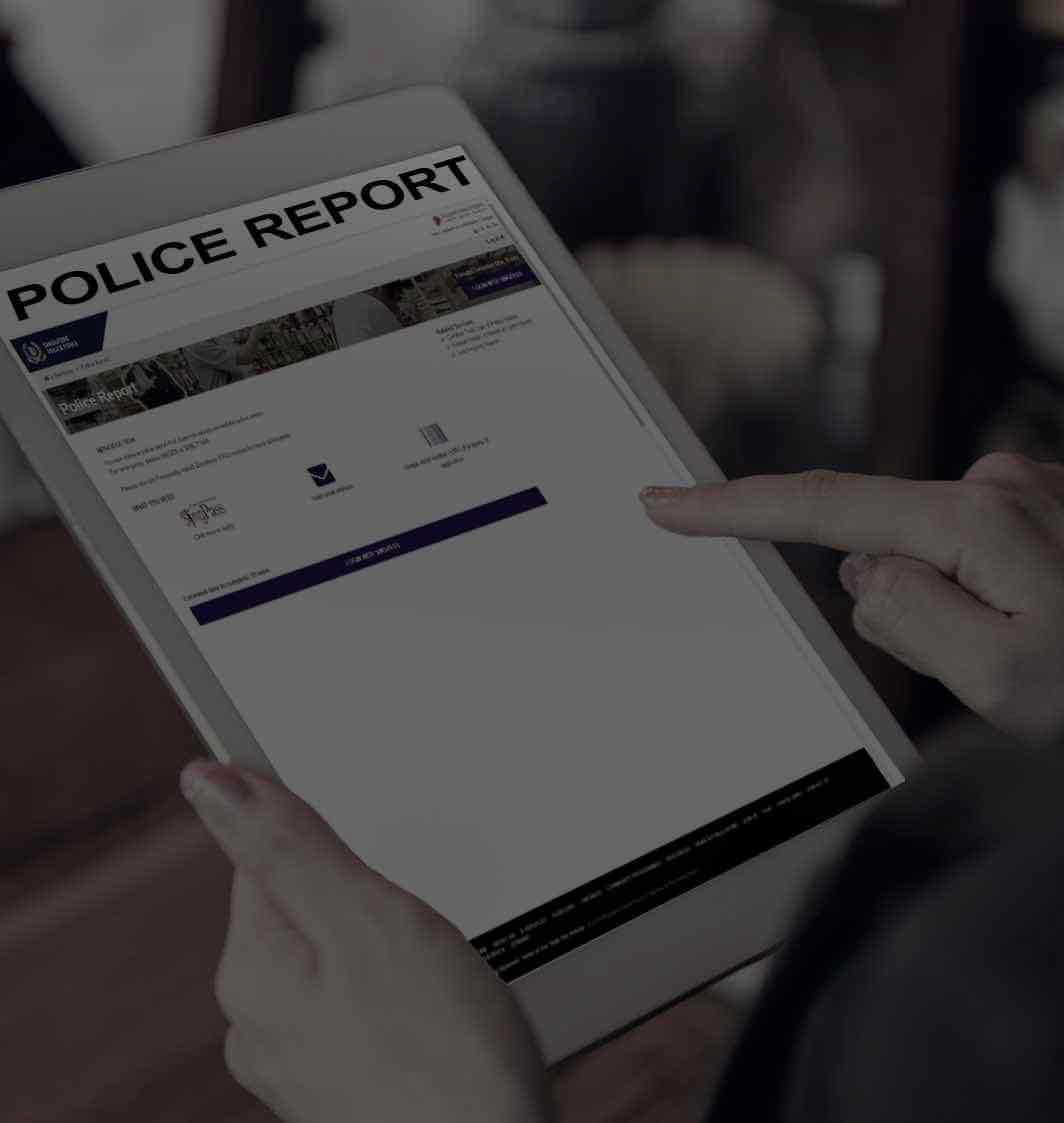 Lodge a non-urgent online report with the police. For emergencies, you should use the police hotline 999 instead.
