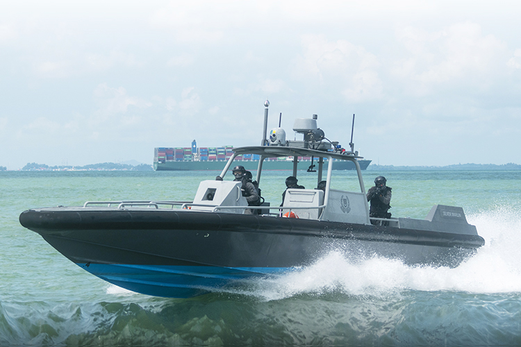 STS boat on water
