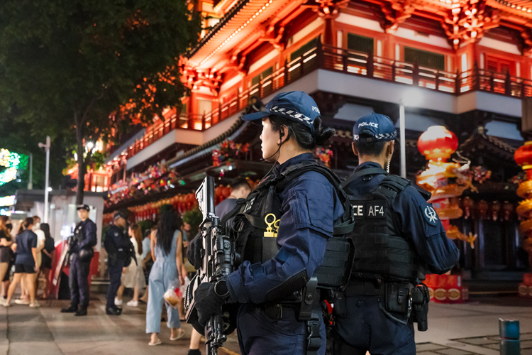 ERT conducting static duty at Buddha Tooth relic temple