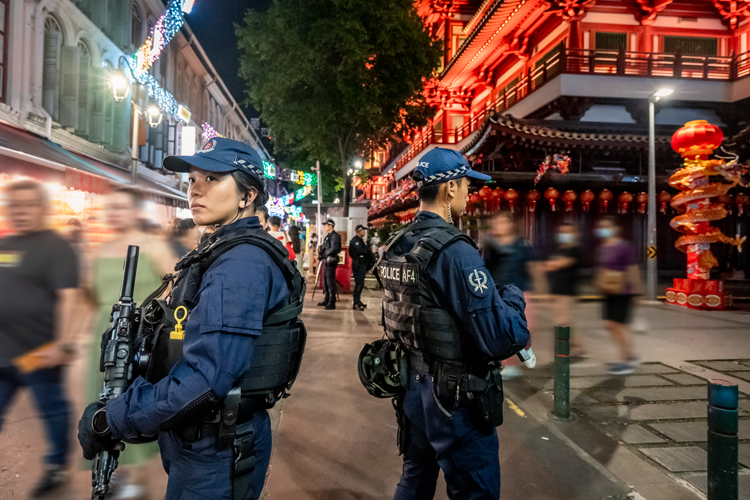 ERT conducting static point duty at Buddha Tooth Relic Temple 2