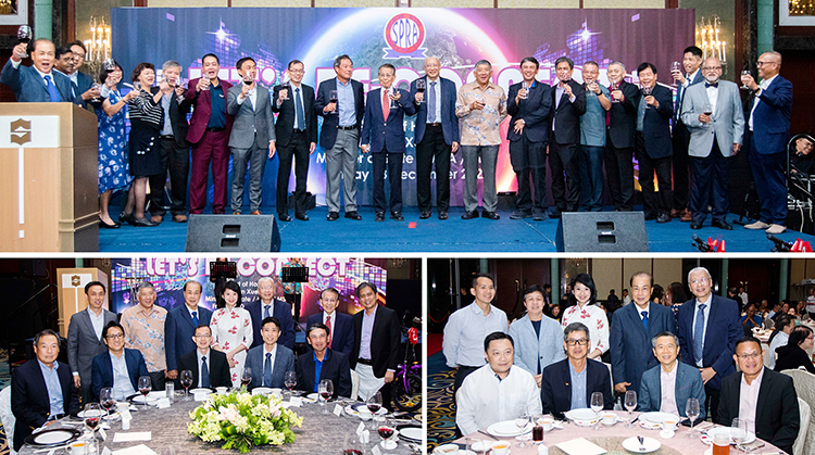 A collage of guests who attended the Singapore Police Retirees' Association Dinner and Dance.