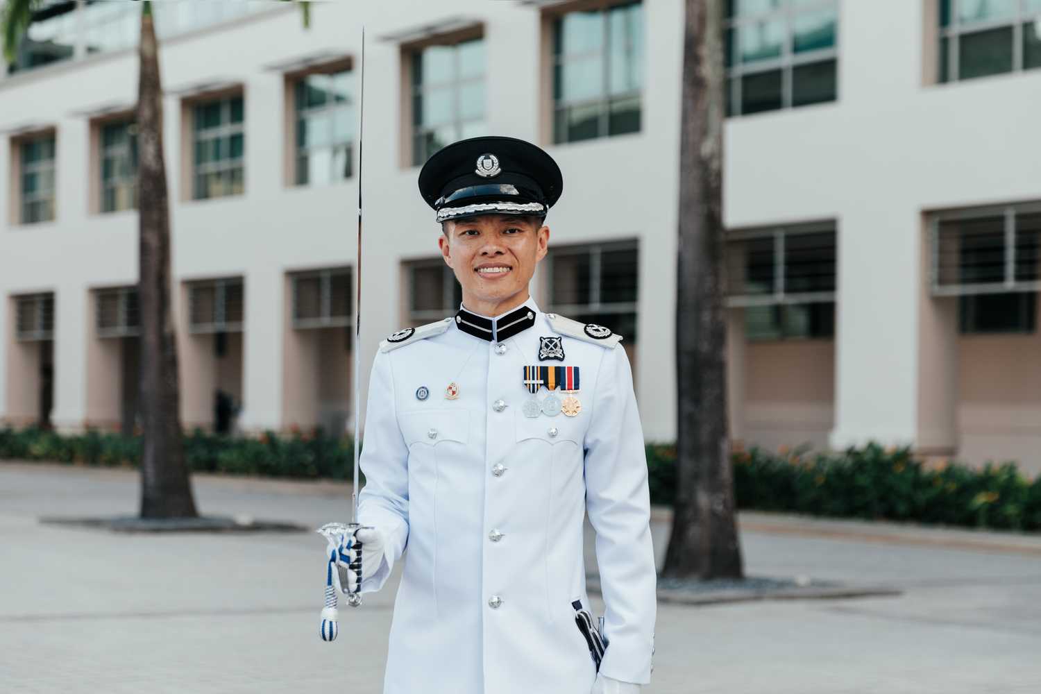 Parade Commander in ceremonial uniform 