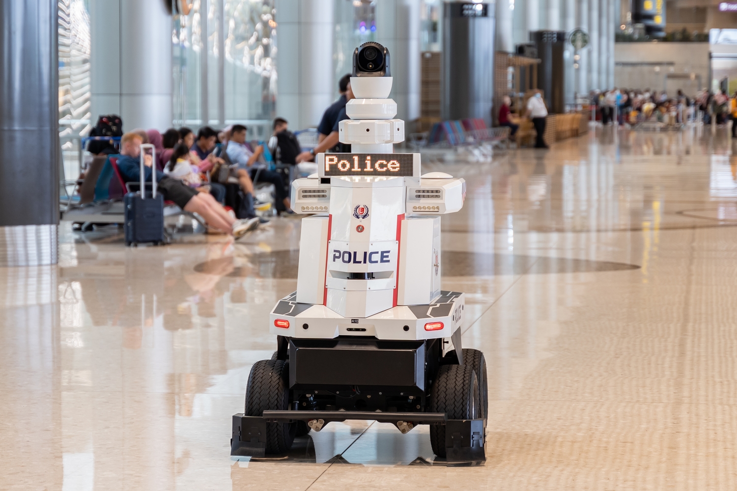 A full view of The SPF's Patrol Robot.
