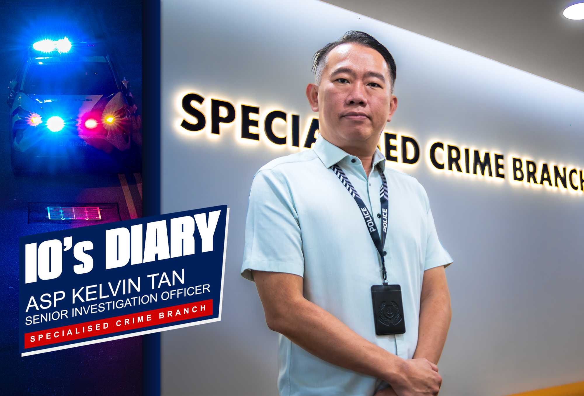 ASP Kelvin Tan at the Specialised Crime Branch