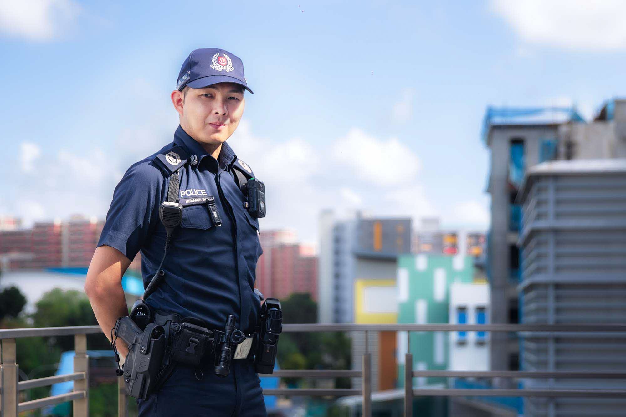 SI Mohamed Idil Bin Mohamed Ali is a GRF officer with Tampines NPC. PHOTOS: Soh Ying Jie