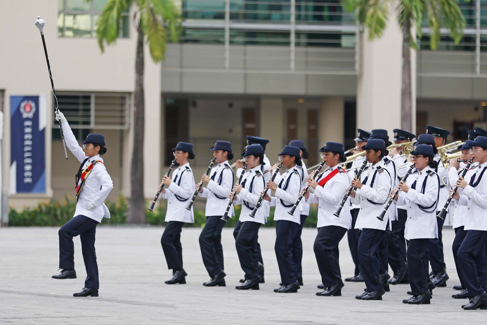 A sterling performance by the NPCC Band from Yishun Town Secondary School. PHOTO: Ryan Yeo