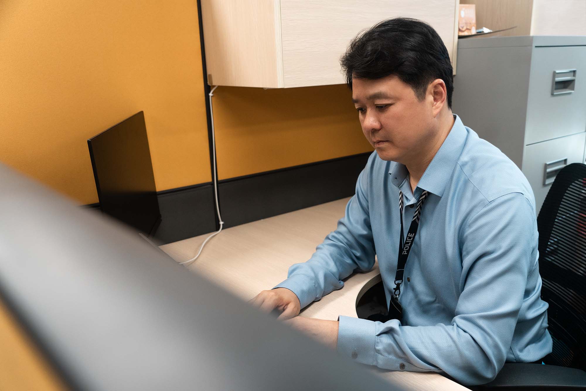 Insp Tan asserted that throughout his years in the SPF, he has found that teamwork is one of the most important values for policing. PHOTO: Soh Ying Jie