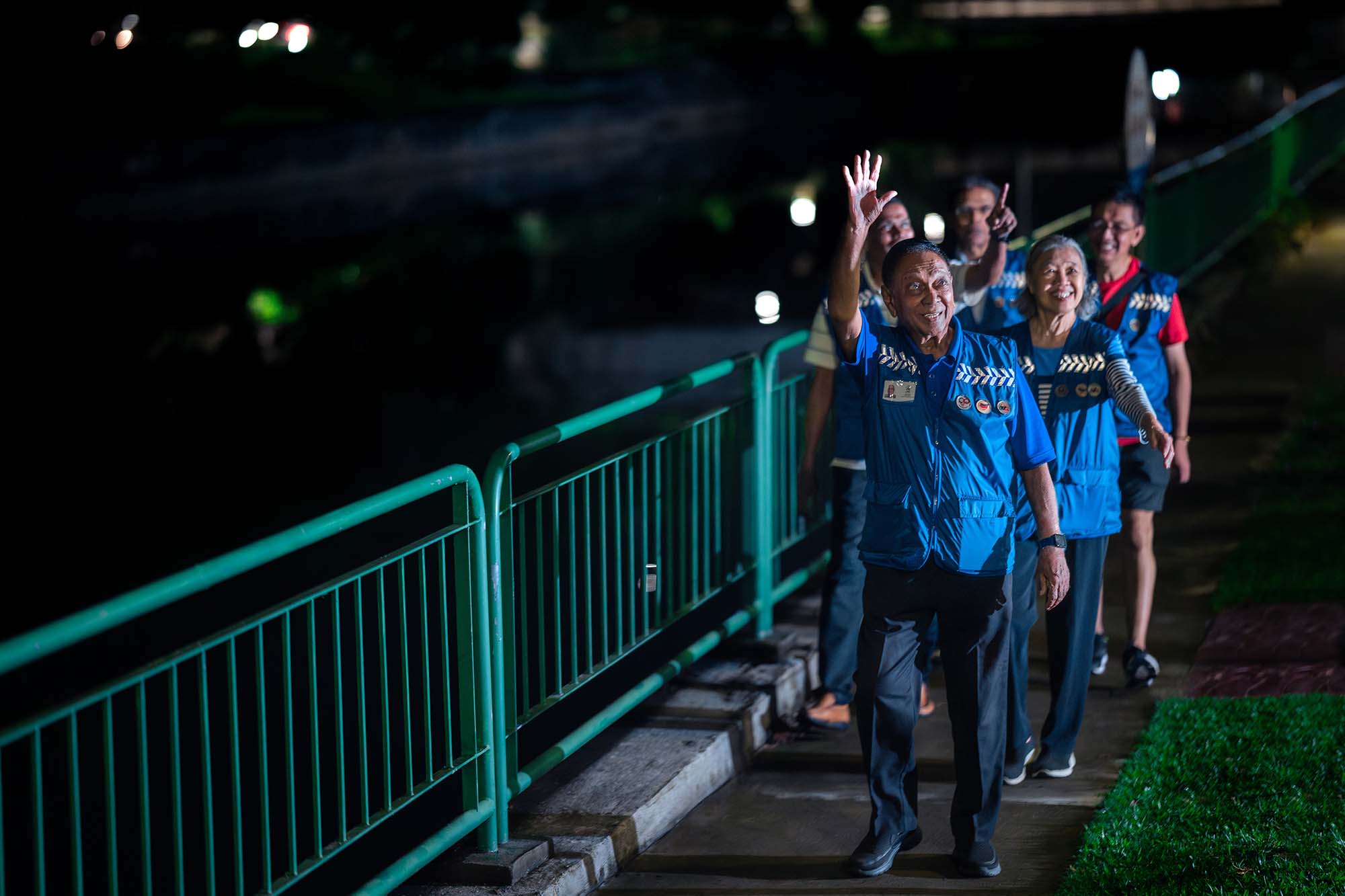 As part of their patrol, Mr Jita and his fellow COP volunteers look out for suspicious activity and advise residents on crime advisories.