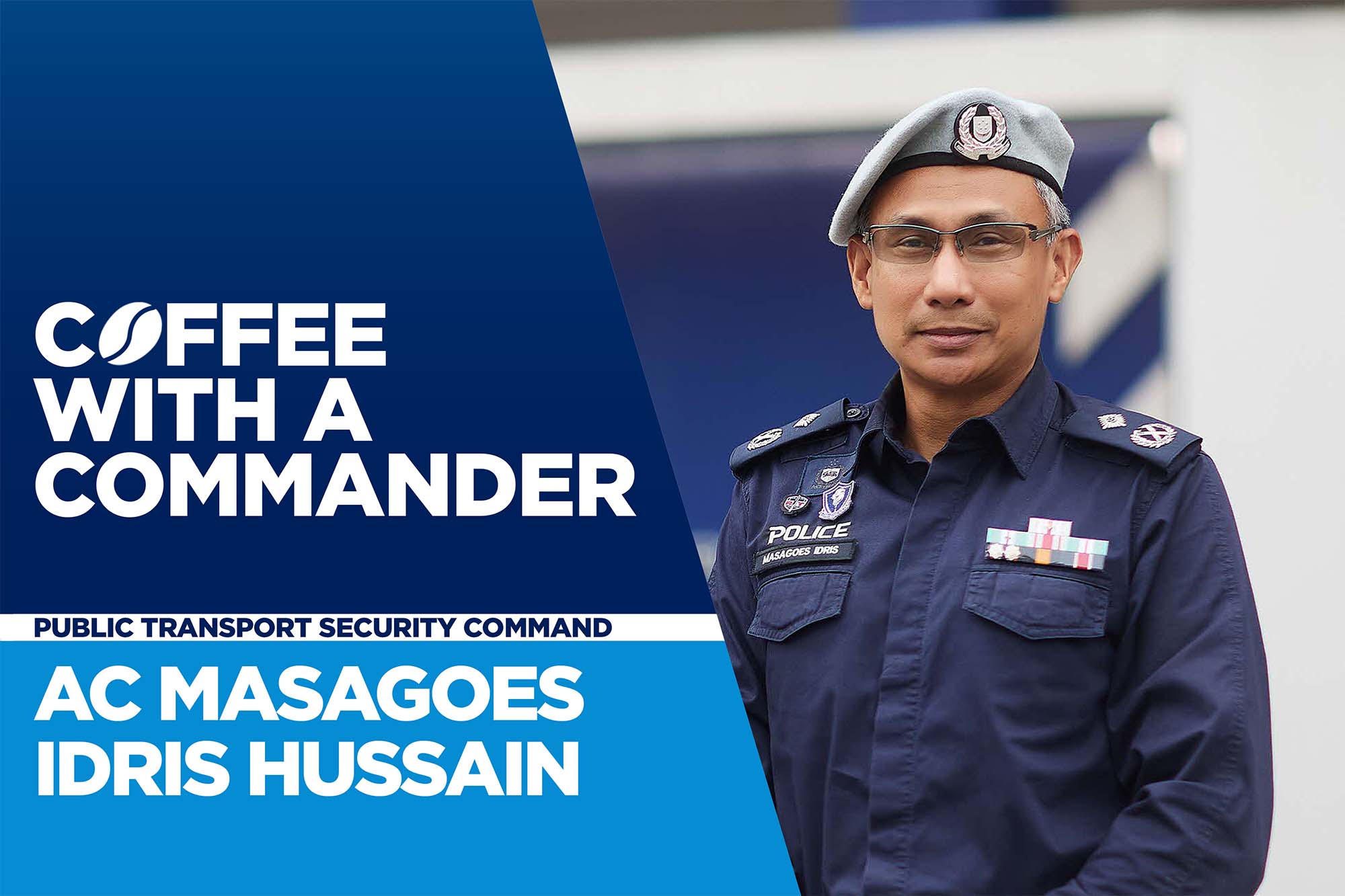 teaser image of commander standing in uniform infront of the transcom building