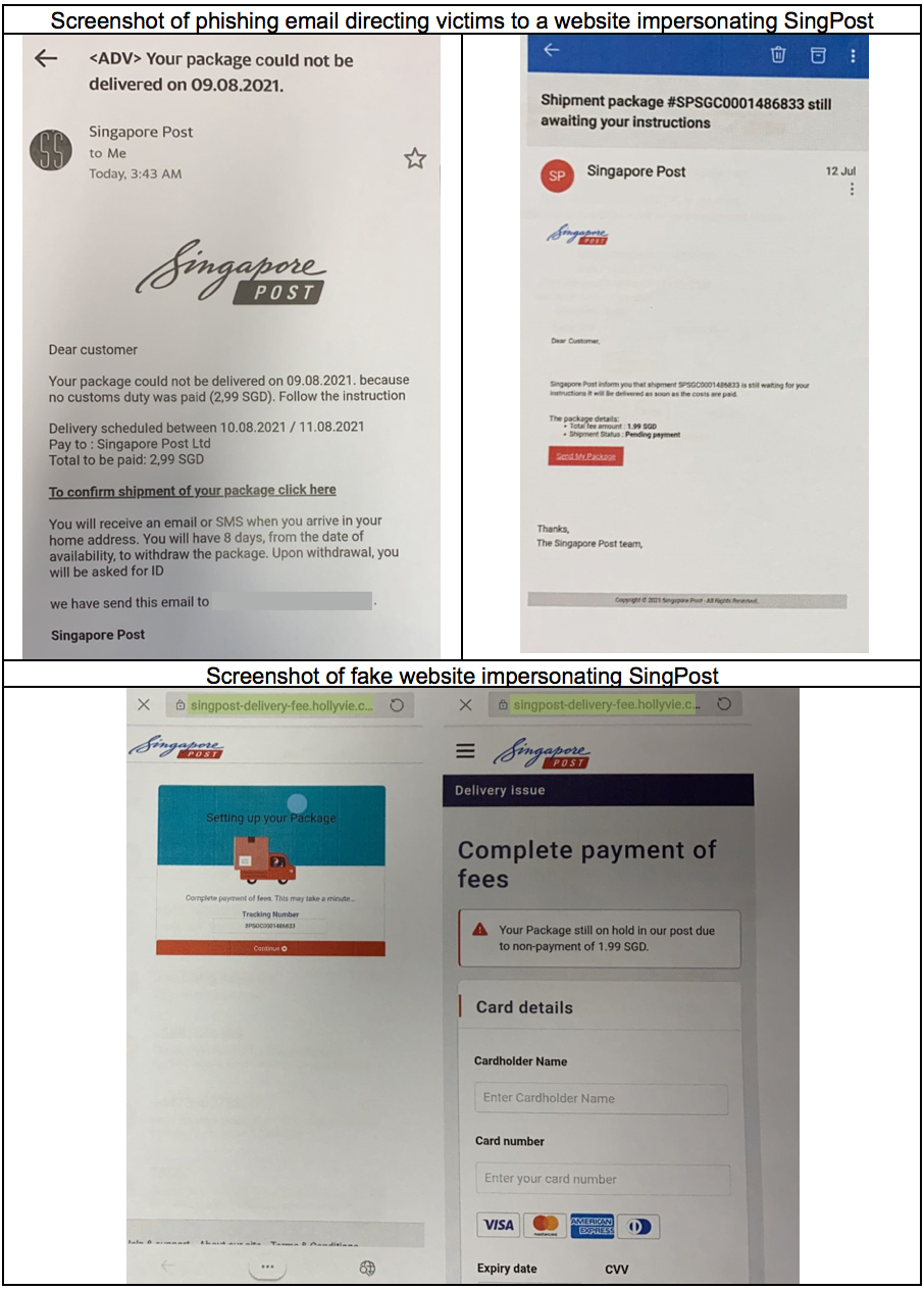 Police Advisory On Phishing Scams For Parcel Delivery And Cheap Deals